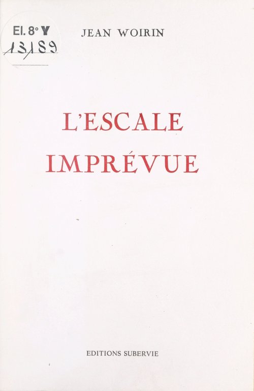 Couverture ebook de L'escale imprévue, de Jean Woirin