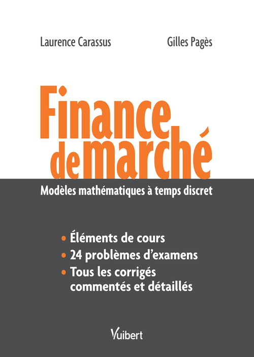 ebook cover of Finance de marché : Modèles mathématiques à temps discret, by Laurence Carassus, Gilles Pagès, Gilles Pages