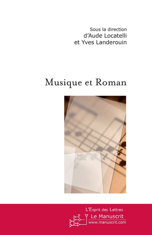 Couverture ebook de Musique et roman, de Landerouin-Y