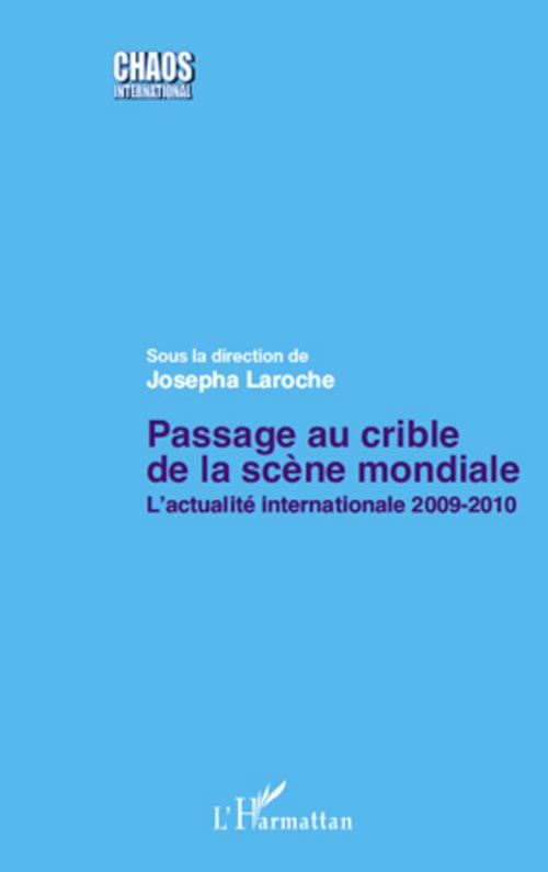 ebook cover of Passage au crible de la scène mondiale, by Josepha Laroche