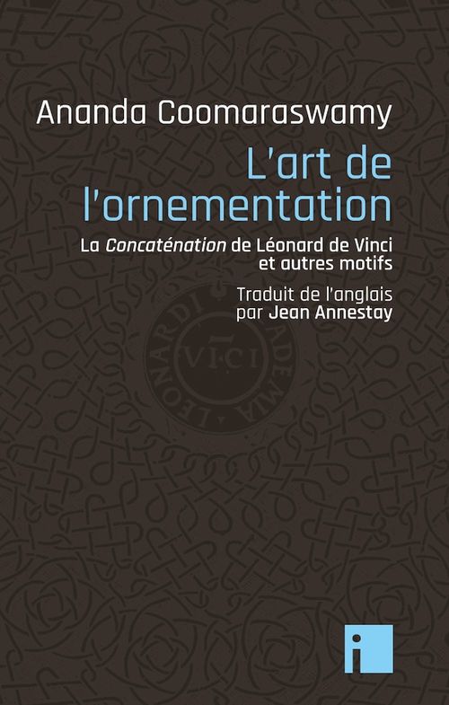 ebook cover of L'Art de l'ornementation, by Ananda K. Coomaraswamy