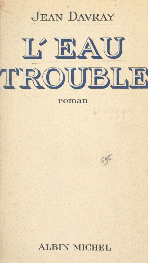 Couverture ebook de L'eau trouble, de Jean Davray
