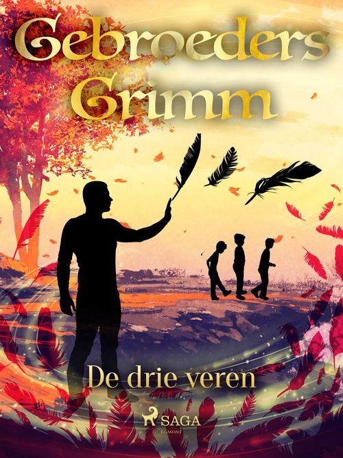 Couverture ebook de De drie veren, de De Gebroeders Grimm