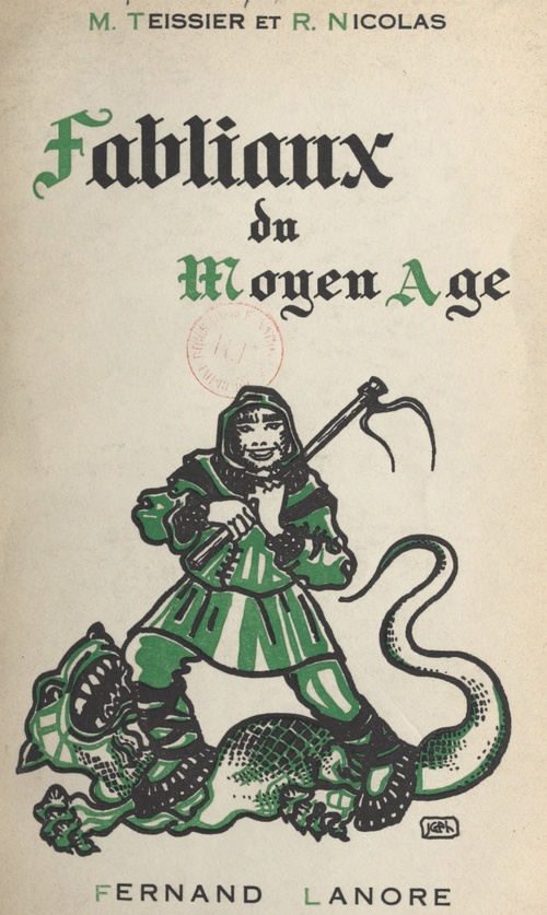 Couverture ebook de Fabliaux du Moyen Âge, de Henry Nicolas, Maurice Teissier