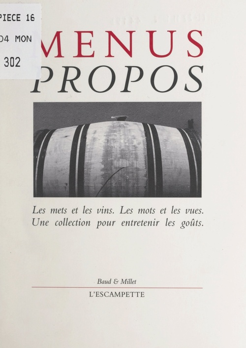 ebook cover of Menus propos (3), by Dominique Penide