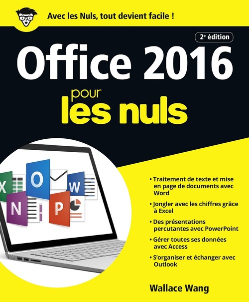 Couverture ebook de Office 2016 Pour les Nuls, de Wallace Wang