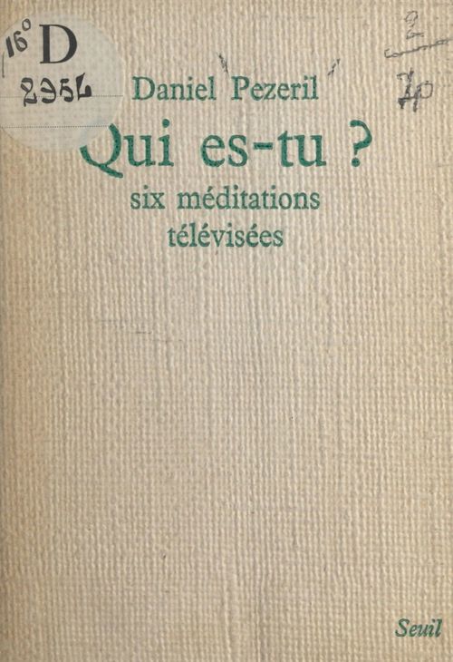 Couverture ebook de Qui es-tu ?, de Daniel Pezeril