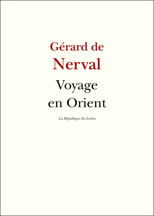 ebook cover of Voyage en Orient, by Gérard de Nerval