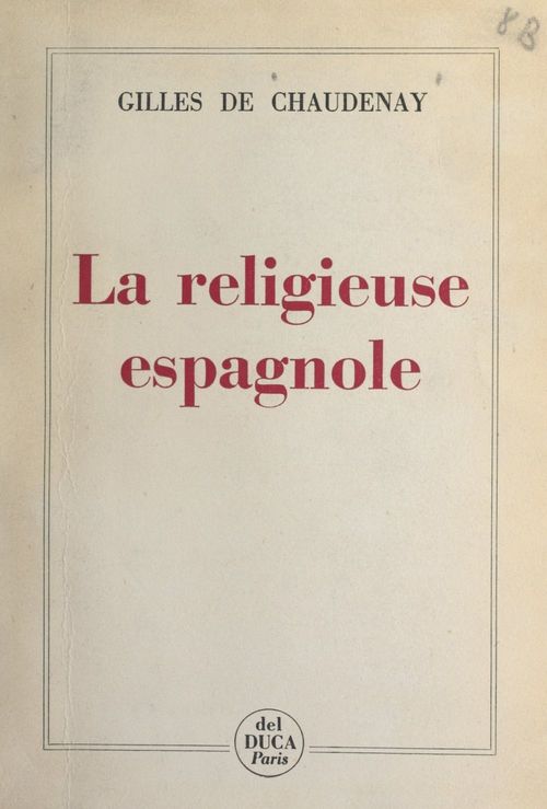 Couverture ebook de La religieuse espagnole, de Gilles De Chaudenay