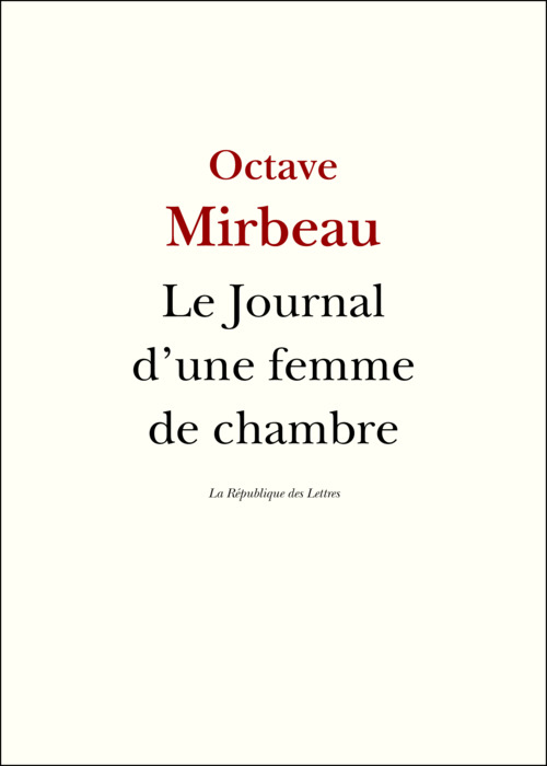 ebook cover of Le Journal d'une femme de chambre, by Octave Mirbeau