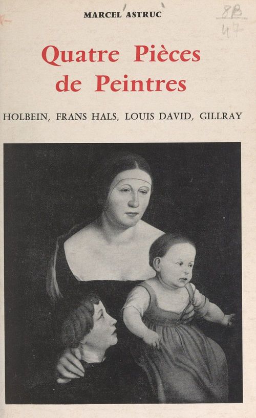 ebook cover of Quatre pièces de peintres, by Marcel Astruc