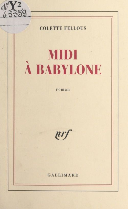 ebook cover of Midi à Babylone, by Colette Fellous