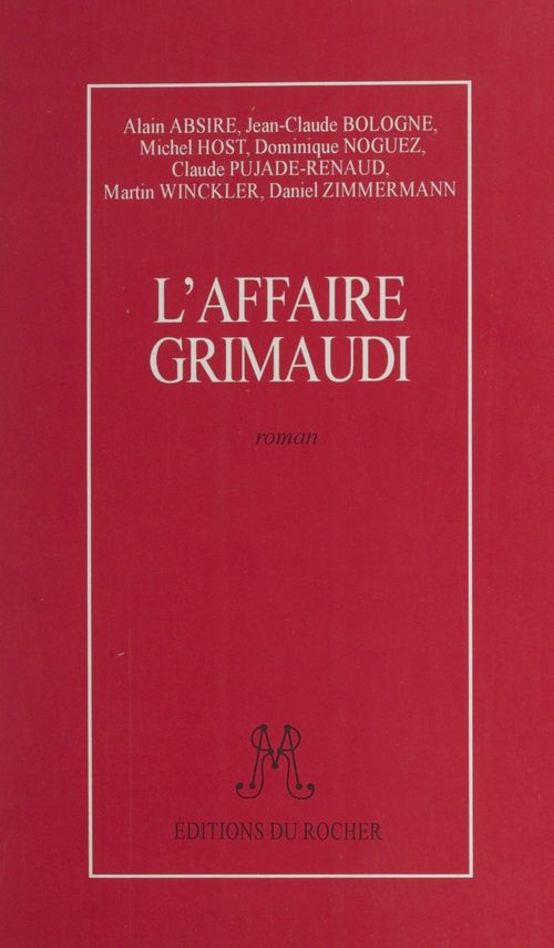 ebook cover of L'affaire Grimaudi, by