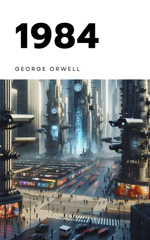 ebook cover of 1984, by George Orwell