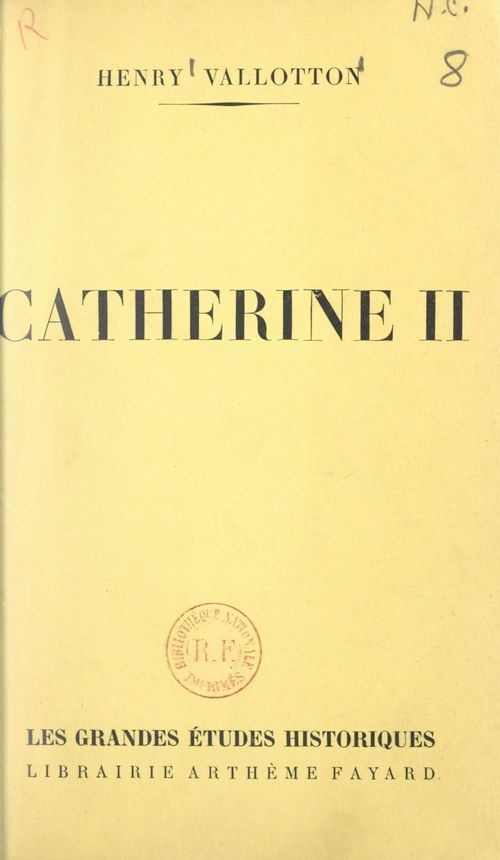 ebook cover of Catherine II, by Henry Vallotton