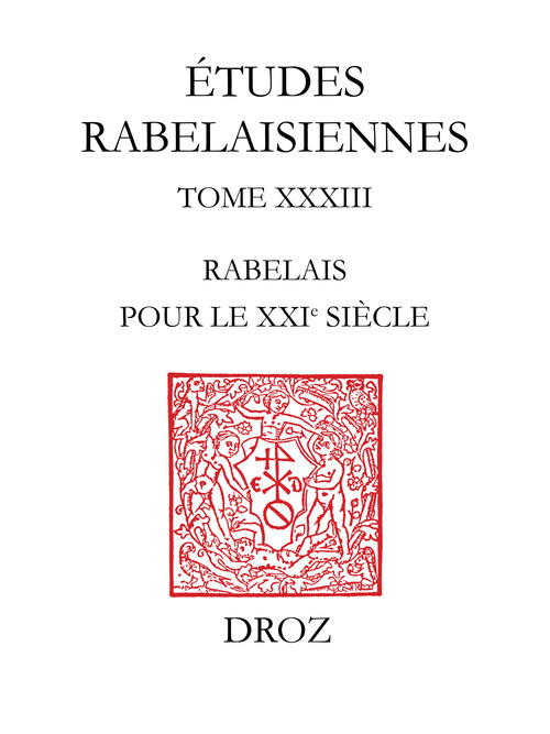 Couverture ebook de Rabelais pour le XXIe siècle, de