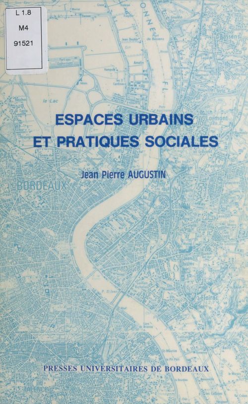 ebook cover of Espaces urbains et pratiques sociales, by Jean-Pierre Augustin