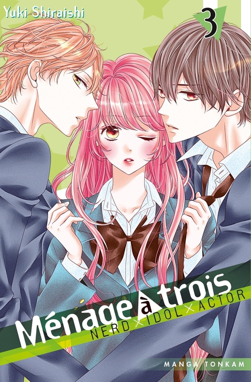 ebook cover of Ménage à trois T03, by Yuki Shiraishi