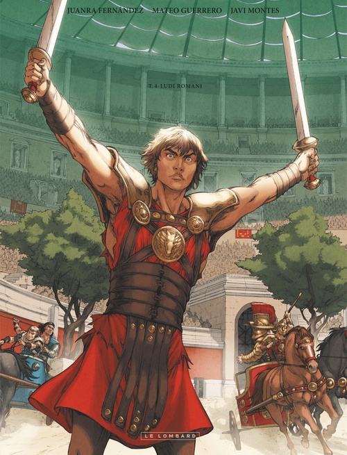 Couverture ebook de Gloria Victis - Tome 4 - Ludi Romani, de Juanra Fernandez, Mateo Guerrero