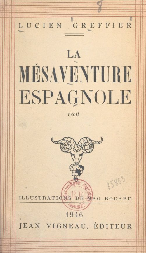 Couverture ebook de La mésaventure espagnole, de Lucien Greffier