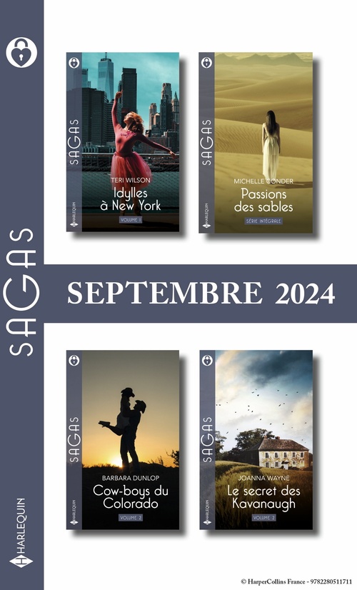 Couverture ebook de Pack mensuel Sagas - 9 romans (septembre 2024), de Collectif