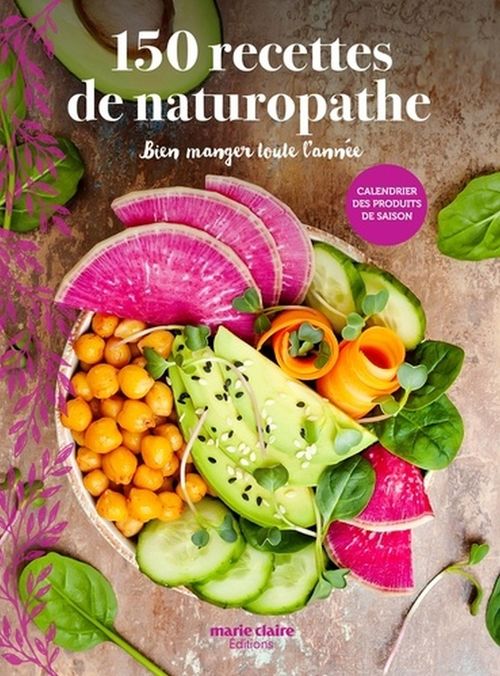 Couverture ebook de 150 recettes de naturopathie , de Hélène Comlan