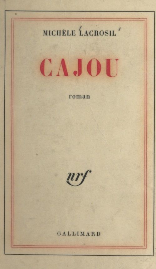Couverture ebook de Cajou, de Michele Lacrosil