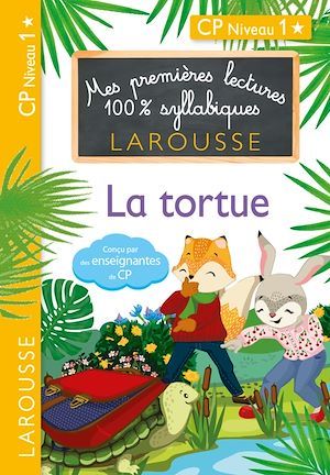ebook cover of Mes premières lectures 100 % syllabiques Niveau 1 - La tortue, by Hélène Heffner, Giulia Levallois, Cécilia Stenmark