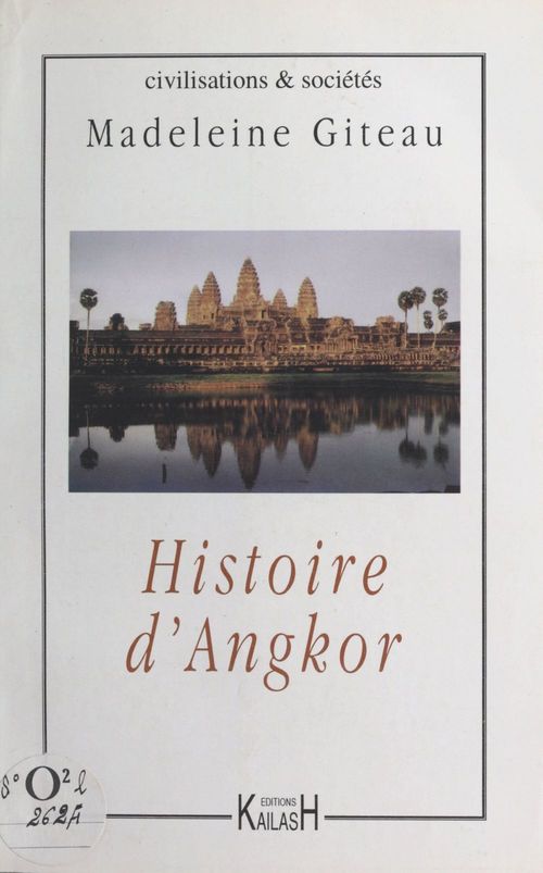 Couverture ebook de Histoire d'Angkor, de Madeleine Giteau