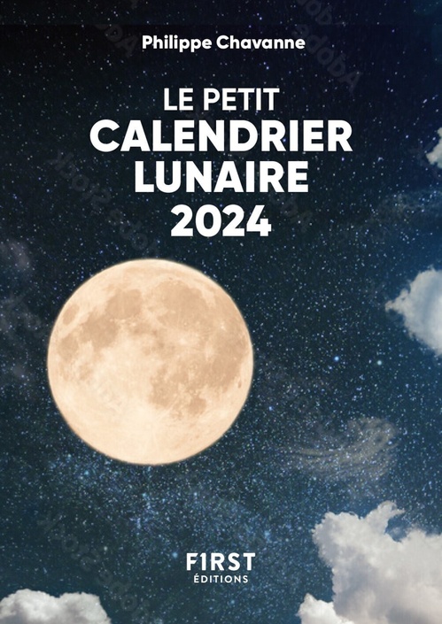 Couverture ebook de Petit livre de - Calendrier lunaire 2024, de Philippe Chavanne