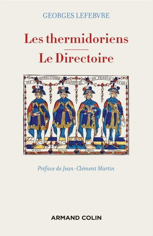 Couverture ebook de Les thermidoriens -  Le Directoire, de Georges Lefebvre