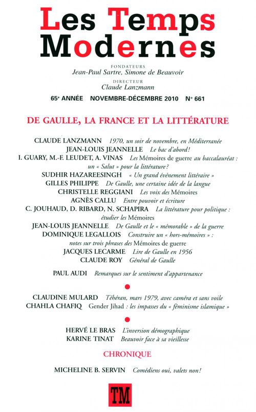 ebook cover of Les Temps Modernes N° 661 N° 661, by Revue Les Temps Modernes