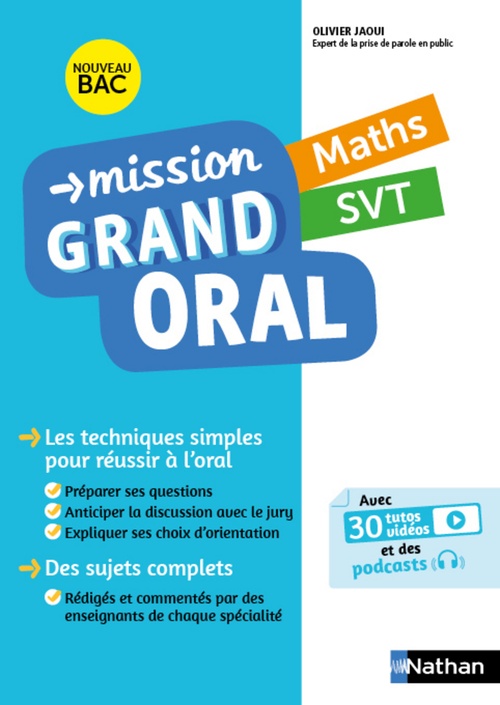 Couverture ebook de Mission Grand Oral Maths / SVT, de Nicolas Coppens, Pierre-Antoine Desrousseaux, Olivier Jaoui, Laurent Lafond