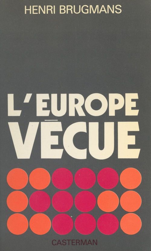 ebook cover of L'Europe vécue, by Henri Brugmans