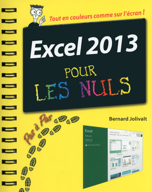 Couverture ebook de Excel 2013 pas à pas pour les nuls, de Bernard Jolivalt