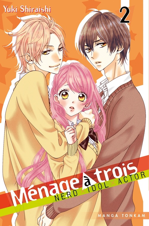 ebook cover of Ménage à trois T02, by Yuki Shiraishi