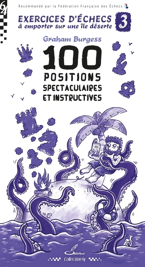 Couverture ebook de Exercices d'échecs à emporter sur une île déserte 3, de Graham Burgess