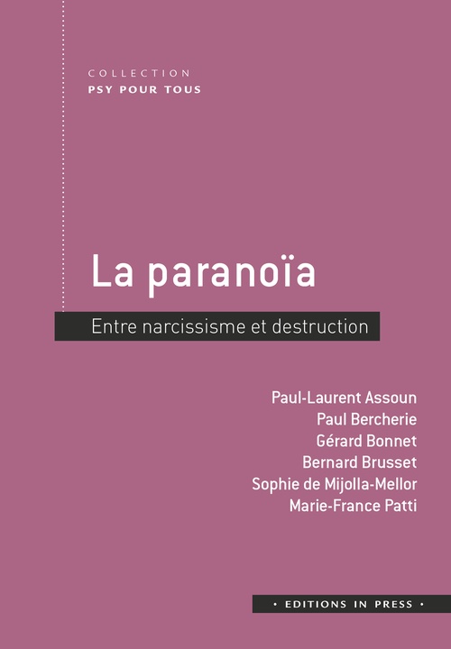 Couverture ebook de La paranoïa, de Collectif