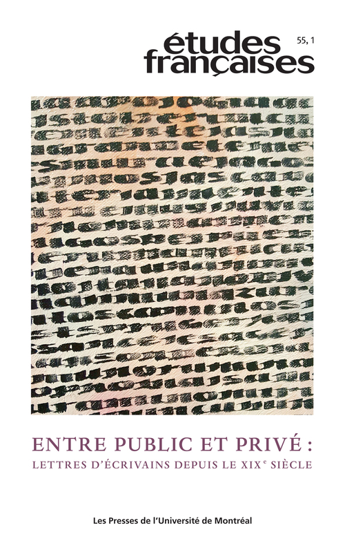 Couverture ebook de Études françaises. Volume 55, numéro 1, 2019, de Tara Collington, Al Gagnon, Karin Schwerdtner, Margot Irvine, Michele Bacholle, Clive Thomson, Geneviève de Viveiros