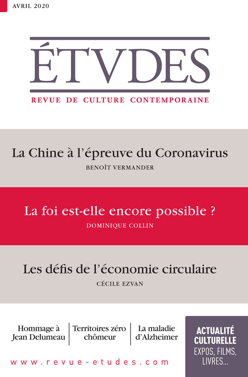 Couverture ebook de Revue Etudes - La foi est-elle encore possible ?, de Revue études