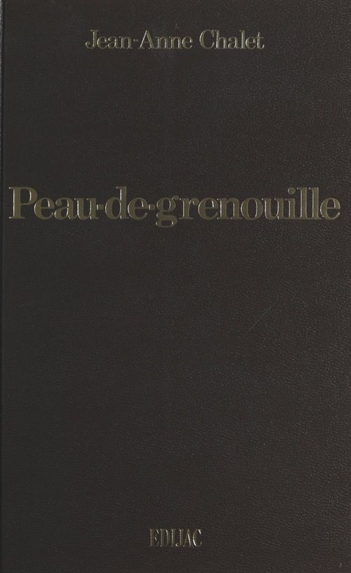 ebook cover of Peau de grenouille, by Jean-Anne Chalet