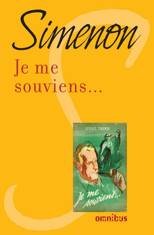 ebook cover of Je me souviens..., by Georges Simenon