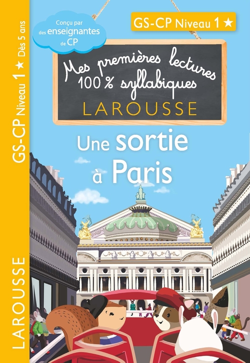 ebook cover of Premières lectures syllabiques CP Niveau 1 - Une sortie à Paris, by Hélène Heffner, Giulia Levallois, Cécilia Stenmark