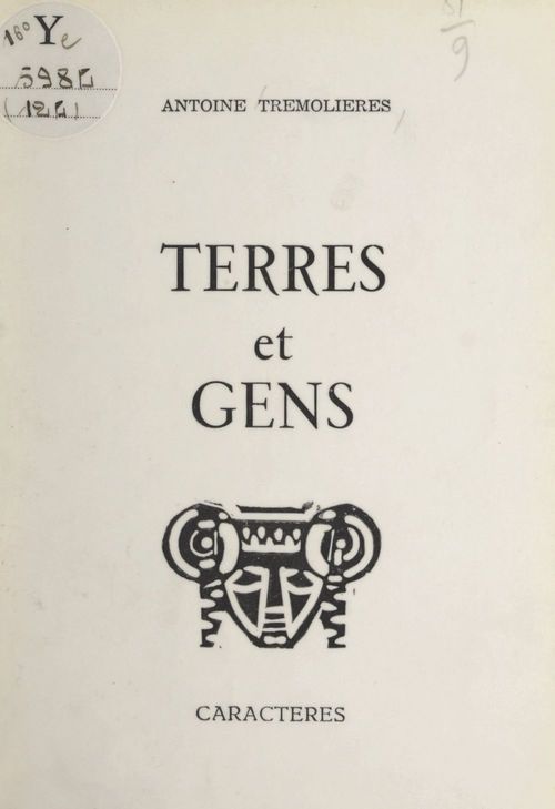 ebook cover of Terres et gens, by Antoine Trémolières