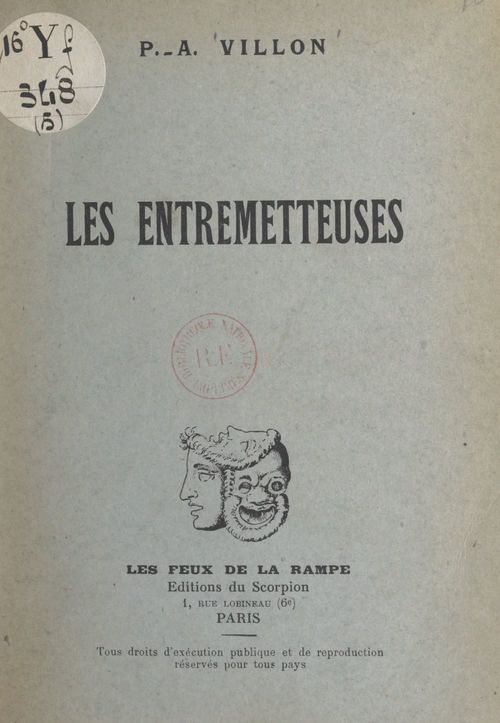 ebook cover of Les entremetteuses, by P.-A. Villon