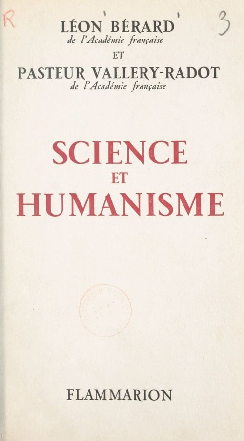 Couverture ebook de Science et humanisme, de Leon Berard, Louis Pasteur Vallery-Radot