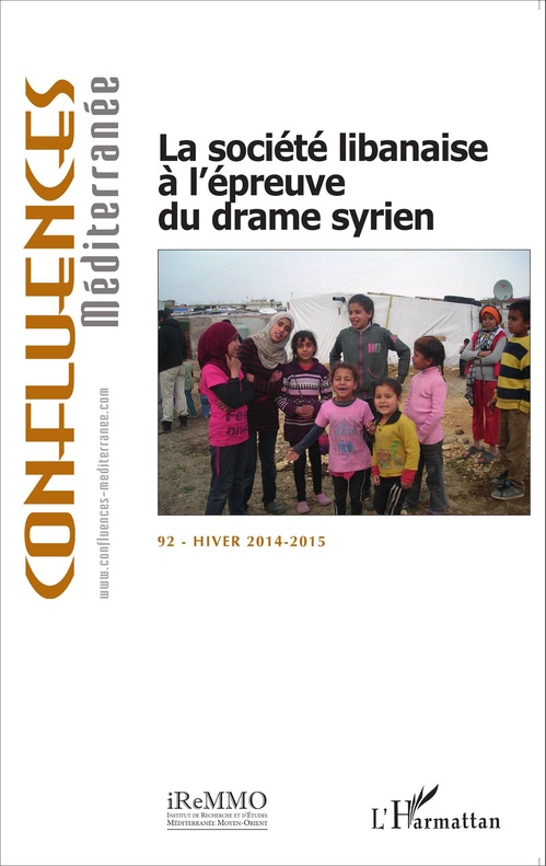 ebook cover of La société libanaise à l'épreuve du drame syrien, by Confluences méditerranée
