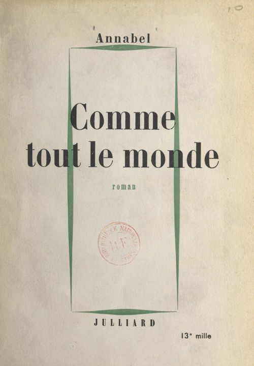 ebook cover of Comme tout le monde, by Annabel
