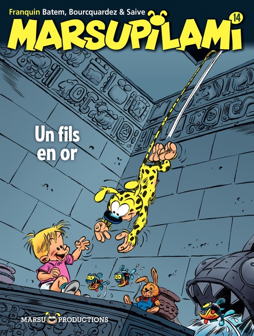 ebook cover of Marsupilami - tome 14 - Un fils en or, by Jean-michel Bourcquardez, André Franquin, Olivier Saive, Batem