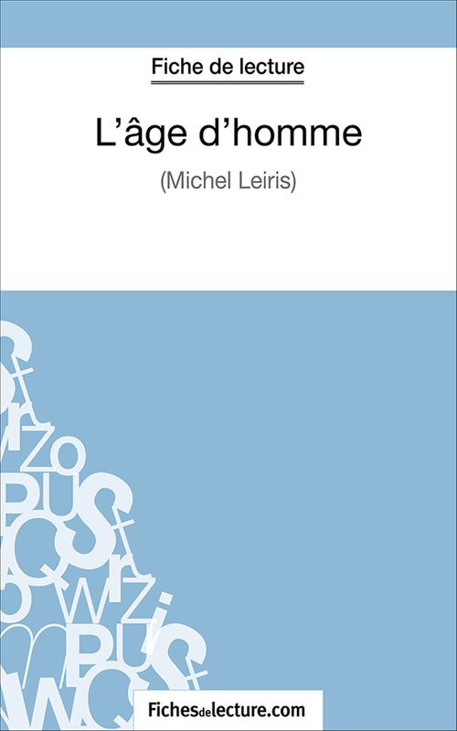ebook cover of L'âge d'homme, by Fichesdelecture.Com, Jessica Z.